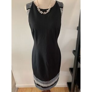 White House black market work dress size 6 black